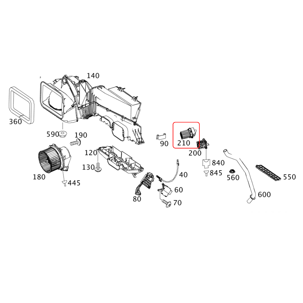 HVAC Blower Motor Regulator Resistor for Sprinter 2010-2018