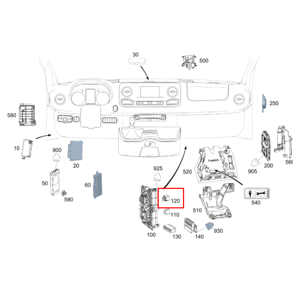 Genuine Mercedes-Benz Multi Purpose Accessory Power Relay 0035421619