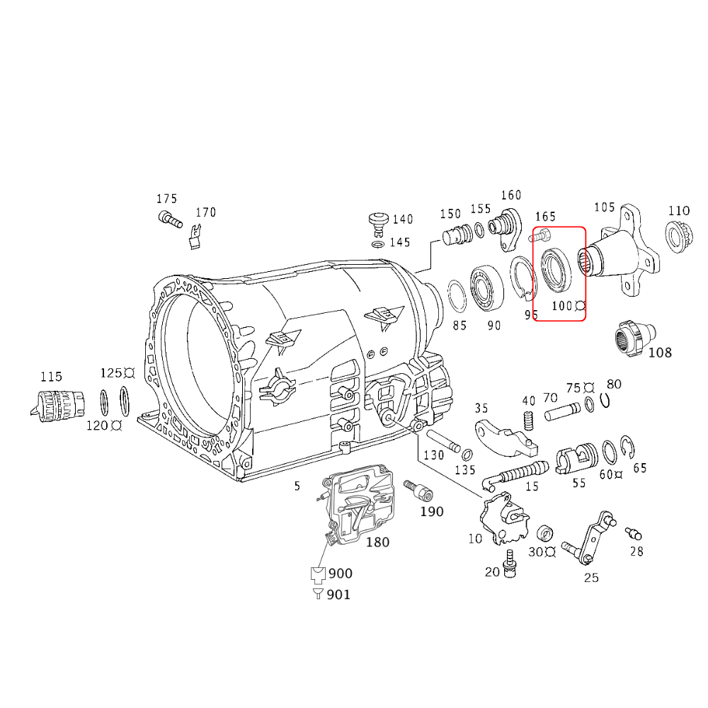Transmission Output Shaft Seal (42x62x8mm)