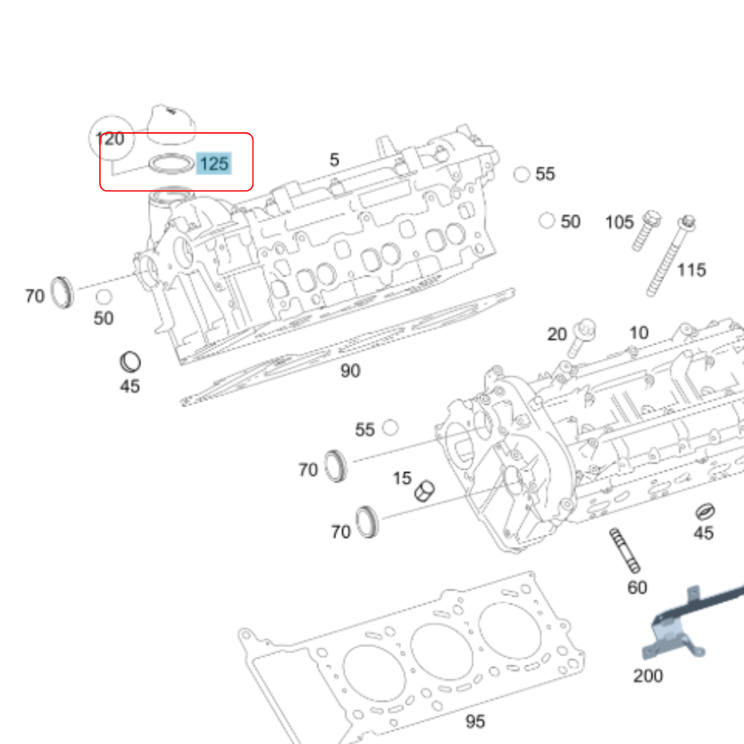 Oil Filler Cap Seal for Sprinter 2002-2022