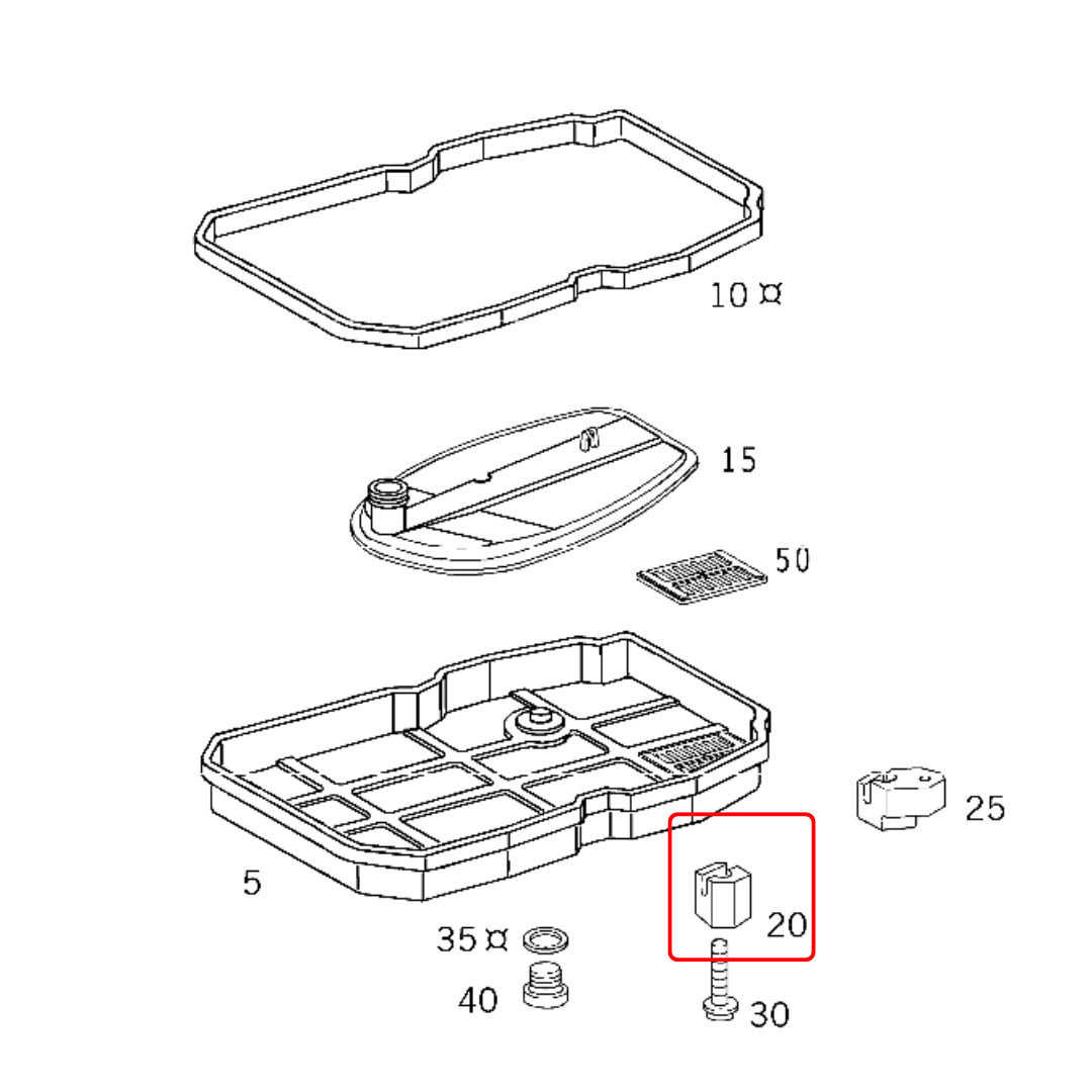 Genuine Transmission Oil Pan Clamping Spacer