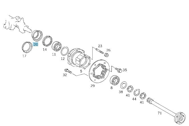 Genuine Rear Axle Measuring Ring for Mercedes Sprinter T1N