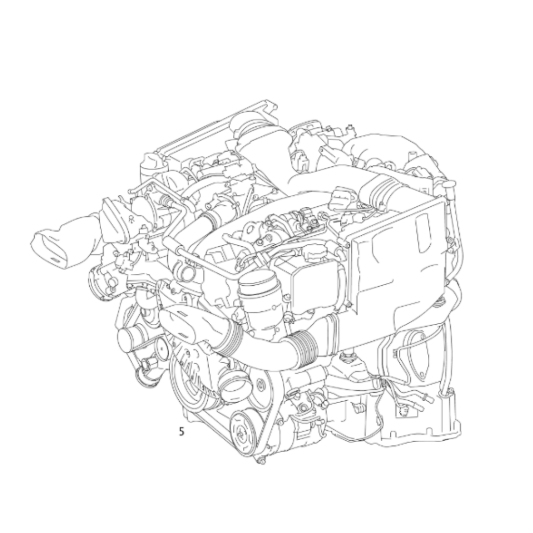 Used Mercedes-Benz OM642 3.0L V6 Complete Engine