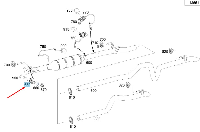 AdBlue Injection Nozzle for Mercedes Sprinter 2019 - 2022