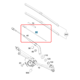 Original Mercedes Windshield Spray Nozzle for Sprinter 2010-2018