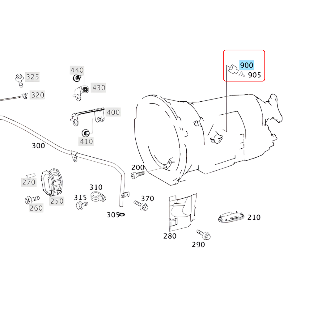 Genuine  Transmission Contact Socket Housing