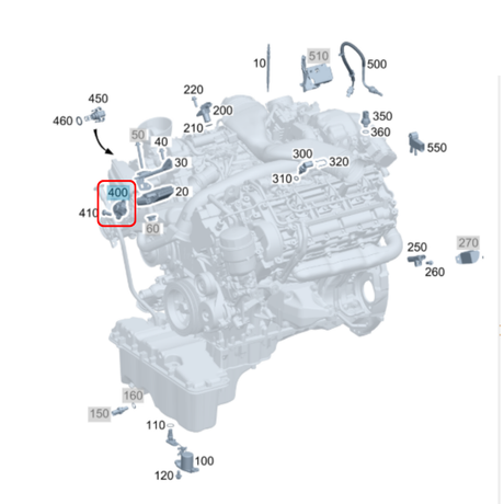 Boost Pressure Sensor BOSCH for Sprinter 2004 - 2016