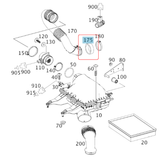 Engine Air Intake Hose Seal for Sprinter 2007 - 2012