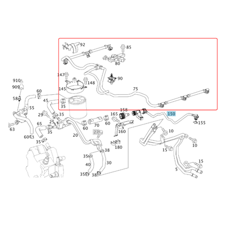 Fuel Return Line (Leak Line) 6420708132