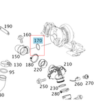 Engine Air Intake Tube O-Ring