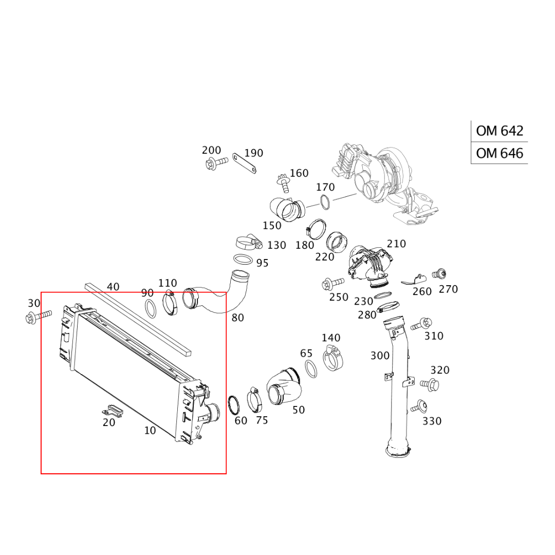Intercooler for Sprinter 2007-2009