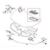 Genuine Left Ventilation Hood Grille for Sprinter 2019-2023 9108360000